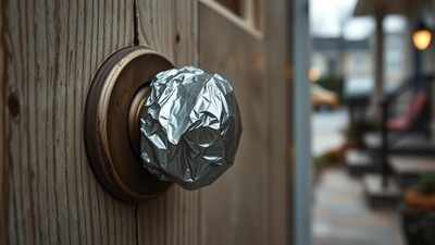 Why wrapping aluminium foil around door handles works as a DIY security trick