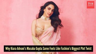 What makes Kiara Advani's Masaba Gupta saree the internet's latest fashion obsession?