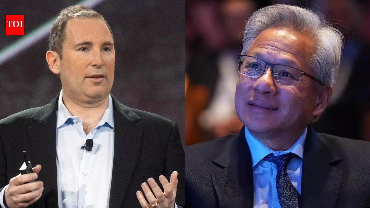 Amazon CEO Andy Jassy's annual letter to shareholders has a 'message' for Nvidia CEO Jensen Huang, and it is not a happy one