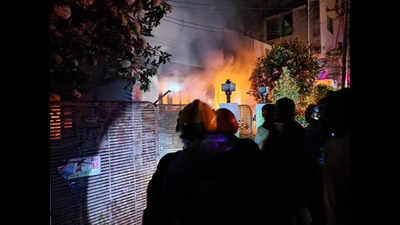 Massive fires break out in two warehouses on outskirts of Hyderabad