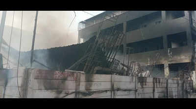 Massive fires break out in two warehouses on outskirts of Hyderabad