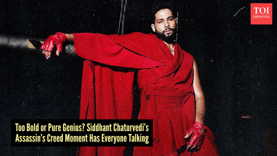 Did Siddhant Chaturvedi just turn ‘Assassin’s Creed’ into high fashion? His fiery red ‘warrior’ look is breaking the internet