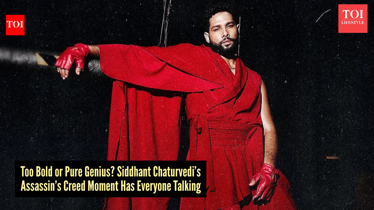 Did Siddhant Chaturvedi just turn ‘Assassin’s Creed’ into high fashion? His fiery red ‘warrior’ look is breaking the internet