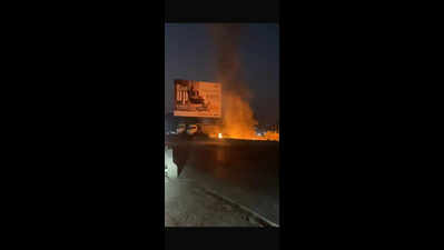 Kharadi residents claim miscreants deliberately burning trees along riverbank in area