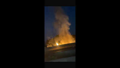 Kharadi residents claim miscreants deliberately burning trees along riverbank in area