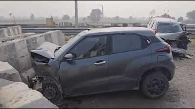 2 BTech grads from Delhi dead as car hits barrier on Delhi-Doon e-way