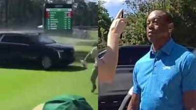 Fact check: Did Tiger Woods arrive at Masters? Exploring truth behind viral wild SUV entrance video at Augusta | International Sports News - The Times of India