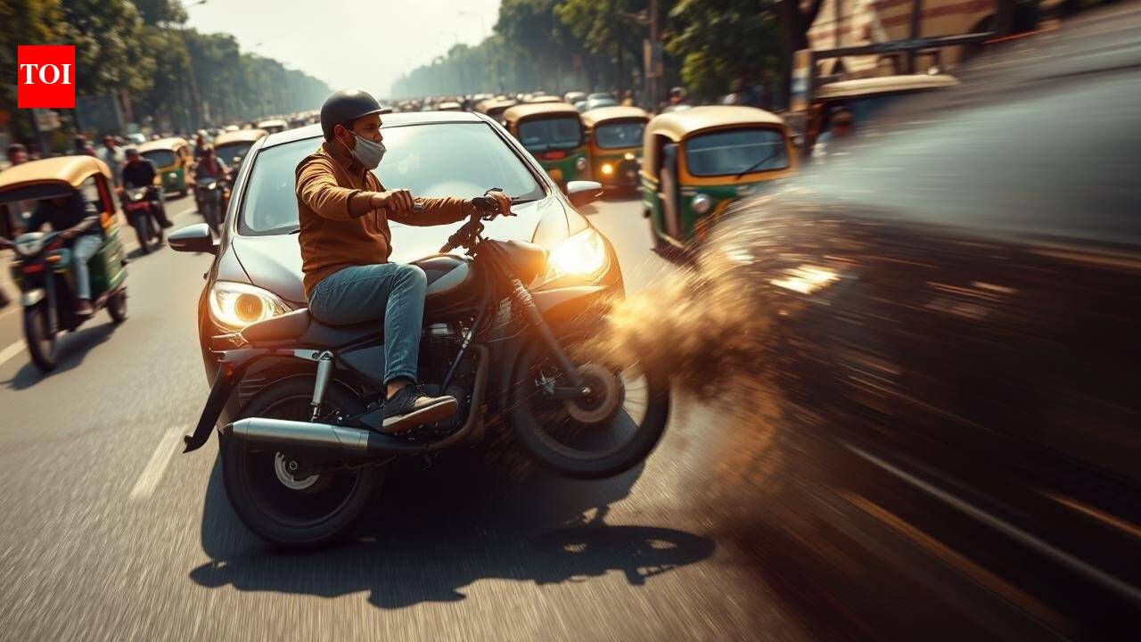 Delhi businessman robbed of Rs 1 lakh at gunpoint; family chases, rams robbers’ bike; accused dump stolen cash, weapon, flee