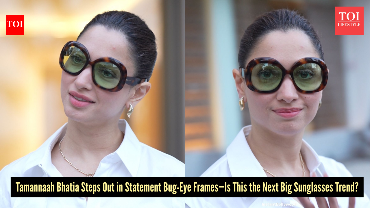 Tamannaah Bhatia makes bug-eye sunglasses the coolest comeback accessory with an old Hollywood flair