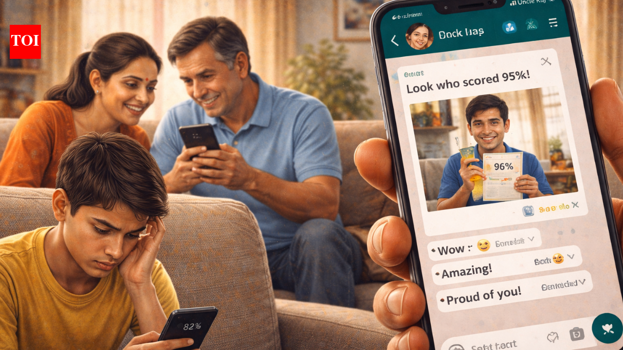 “Look who scored 95%”: How family WhatsApp groups quietly amplify result stress