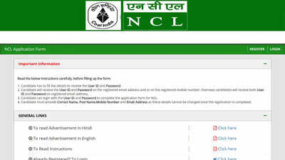NCL recruitment 2026 opens for 577 HEMM operator and paramedical posts; apply here