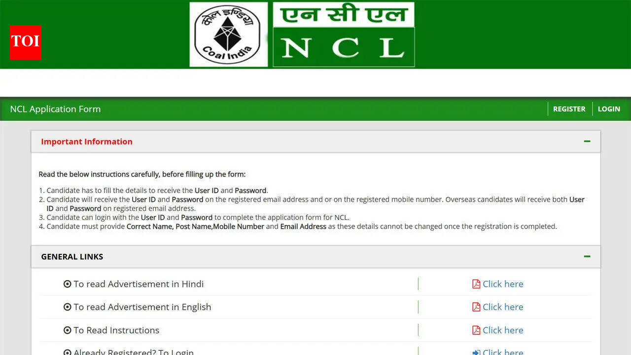 NCL recruitment 2026 opens for 577 HEMM operator and paramedical posts; apply here