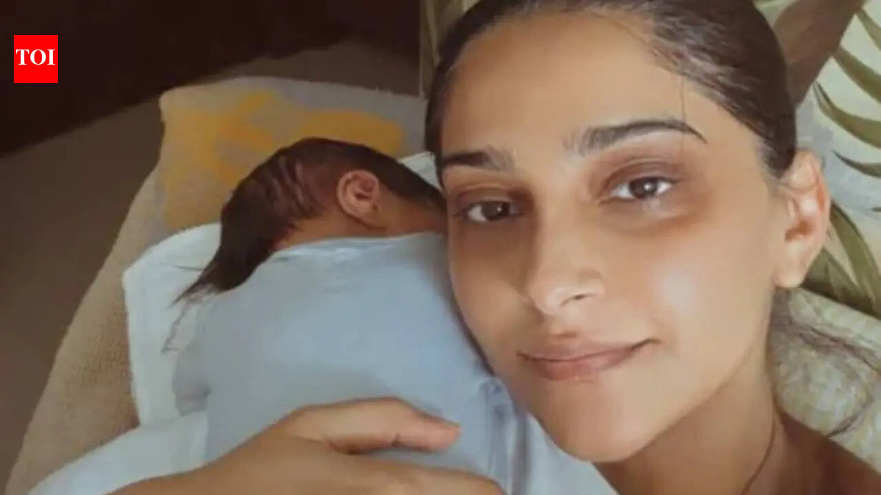 Sonam Kapoor shares an unfiltered moment with her newborn son; shares the not-so-glam side of mom life - Pic