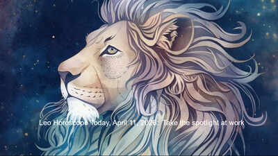 Leo Horoscope Today, April 11, 2026:  Take the spotlight at work