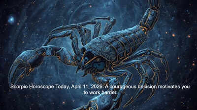 Scorpio Horoscope Today, April 11, 2026: A courageous decision motivates you to work harder