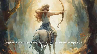 Sagittarius Horoscope Today, April 11, 2026:  Pause before replying in anger