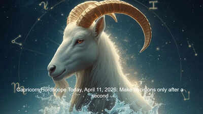 Capricorn Horoscope Today, April 11, 2026: Make decisions only after a second