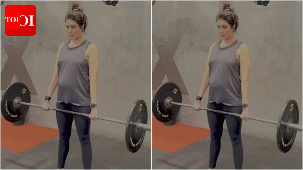Mom-to-be Karishma Tanna shares video of her working out at the gym; says 'Common preggos!!! Let’s work out!!'