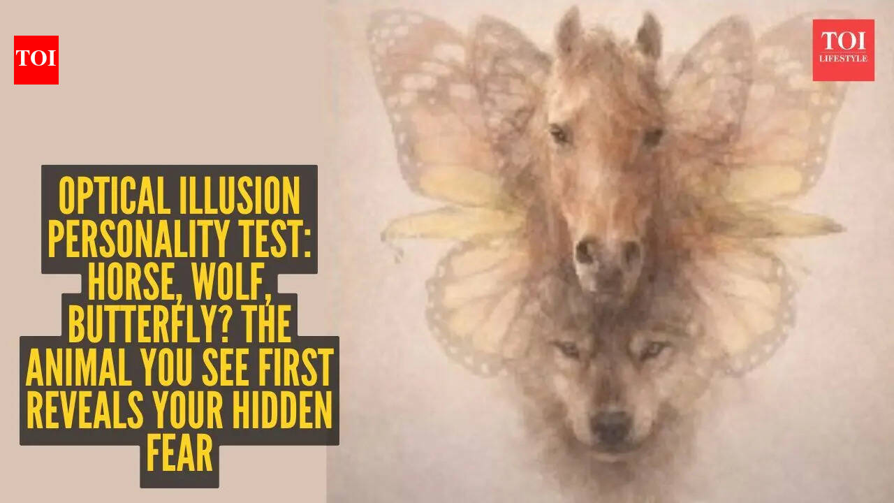 Optical illusion personality test: Horse, wolf, butterfly? The animal you see first reveals your hidden fear