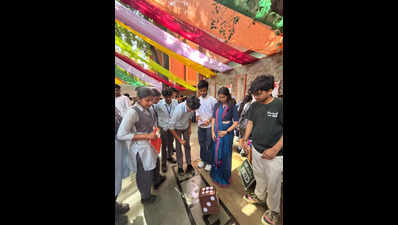 Open day at DU’s Venkateswara college, school students get taste of campus life