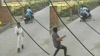 Mirzapur Horror Caught on CCTV: Attackers Panic After Killing Advocate As Bike Stalls While Escaping