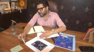 Astronaut Shubhanshu Shukla’s mission patch to be issued as commemorative postal stamp