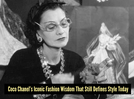 Fashion quote of the day by Coco Chanel: "Dress shabbily, and they remember the dress; dress impeccably, and they remember the woman."