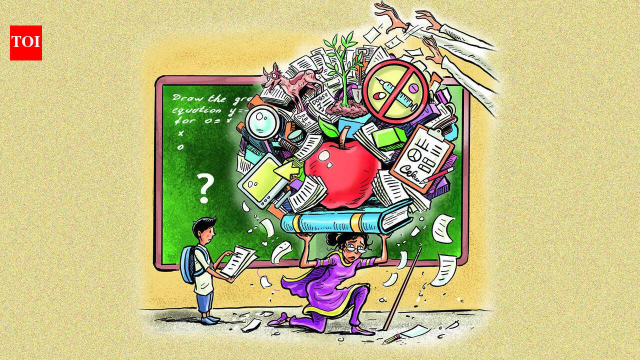 Teachers are on duty, but classroom is left waiting