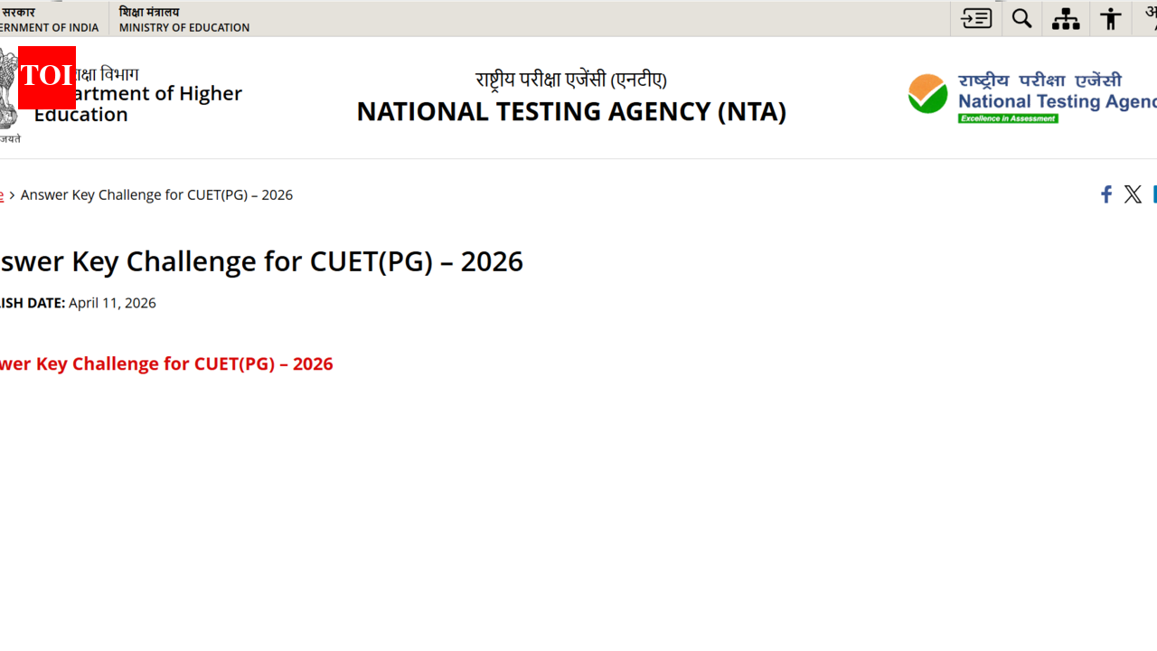 CUET PG 2026 answer key, response sheet released at exams.nta.nic.in: Check direct link, steps to raise objections here