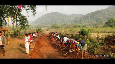 Former Naxal village in ASR dist builds its own road through Shramadhanam