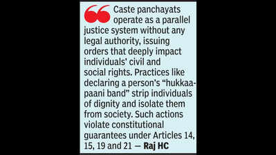 Caste panchayat diktats unconstitutional, frame law to curb social boycott: HC to govt