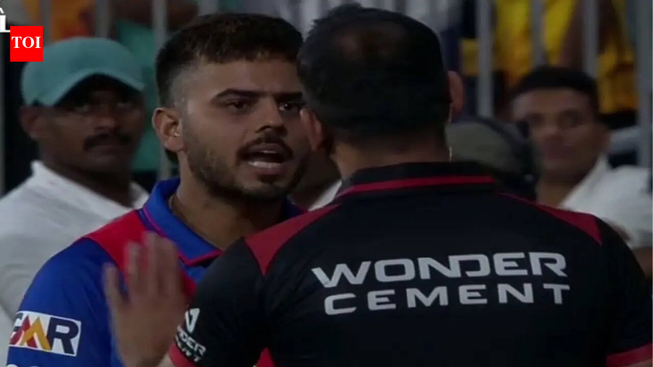 IPL drama! Nitish Rana confronts umpire as Tristan Stubbs denied glove change – Watch | Cricket News – The Times of India
