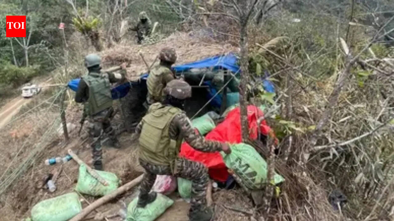 After BSF constable shot dead, security forces destroy 21 illegal bunkers, seize 13 IEDs in Manipur