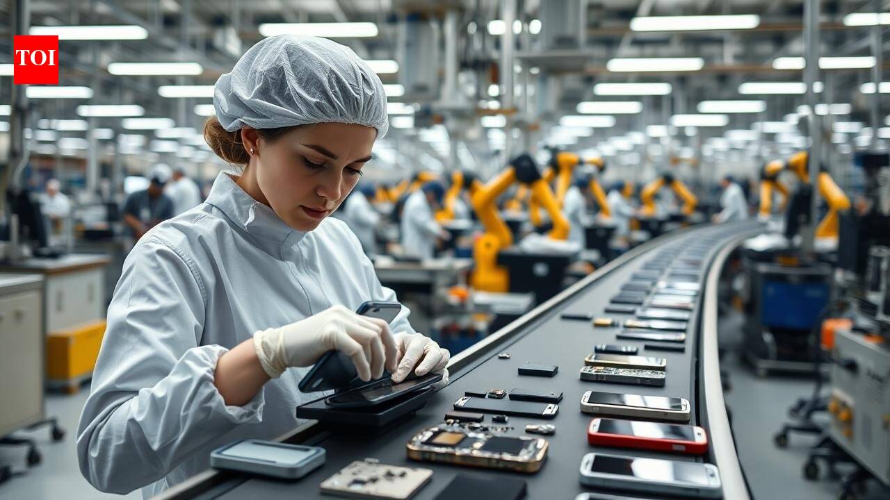 Indian electronic firms seek PLI 2.0, eye 30–35% share in global mobile production by FY31 – The Times of India