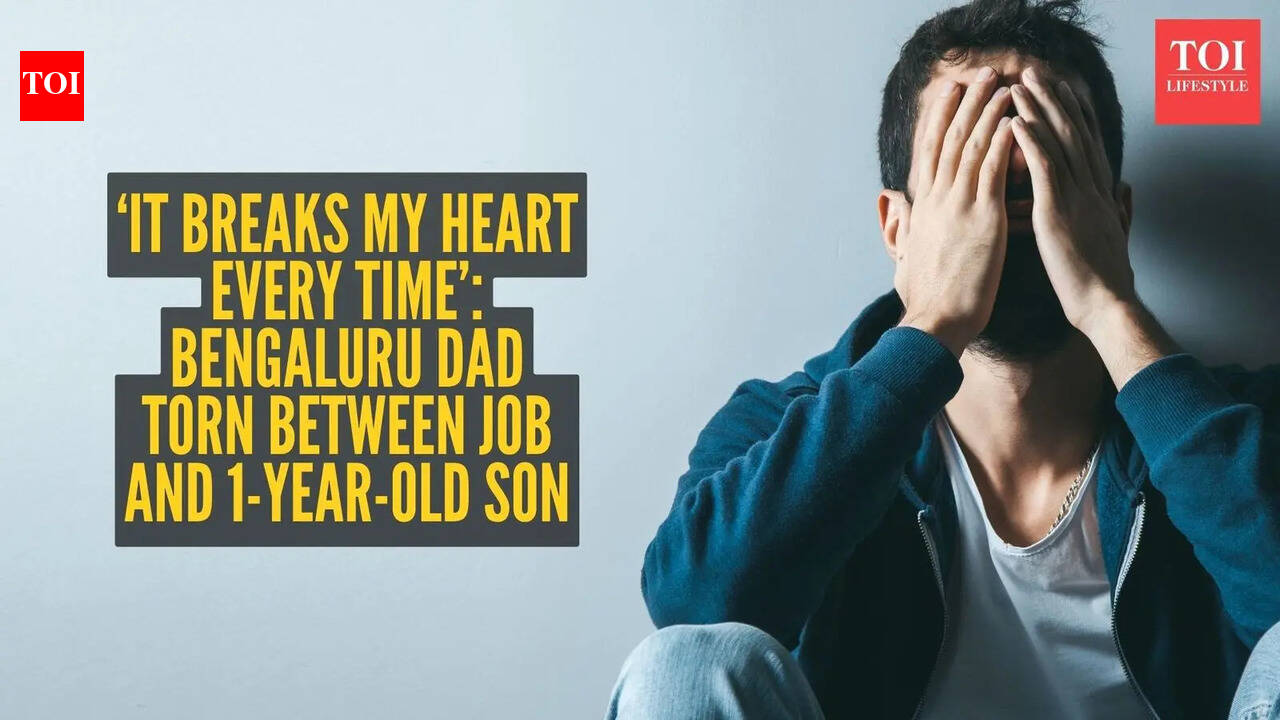 ‘It breaks my heart every time’: Bengaluru dad torn between job and 1-year-old son