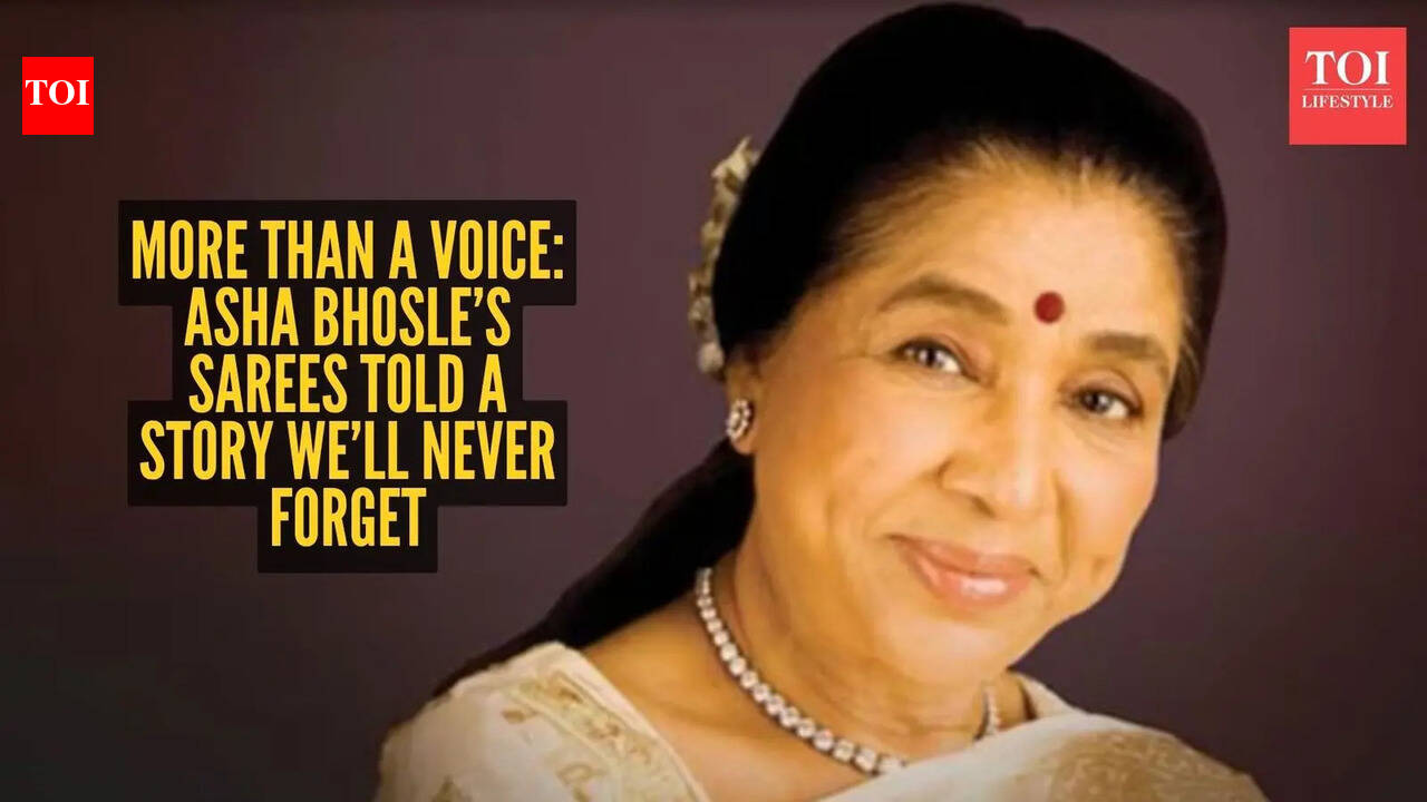 She sang like magic, dressed like poetry: Remembering Asha Bhosle’s timeless saree elegance