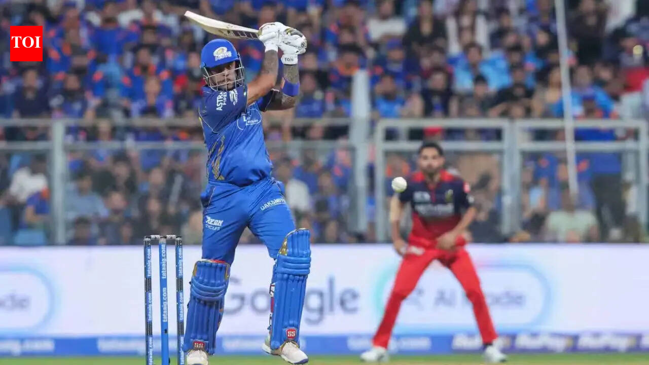 MI vs RCB Live: MI suffer Suryakumar Yadav blow in 241 chase