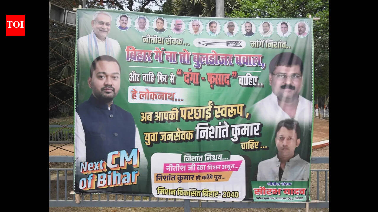 Posters project Nishant as ‘next CM’ of state