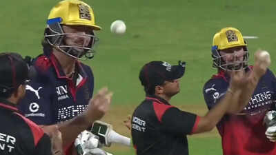 Drama at Wankhede! RCB star Tim David refuses to return ball; umpire annoyed – WATCH | Cricket News – The Times of India