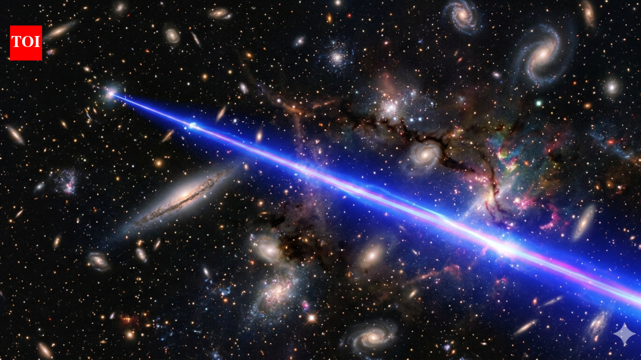 Astronomers detect mega-laser beam signal from 8 billion light-years away