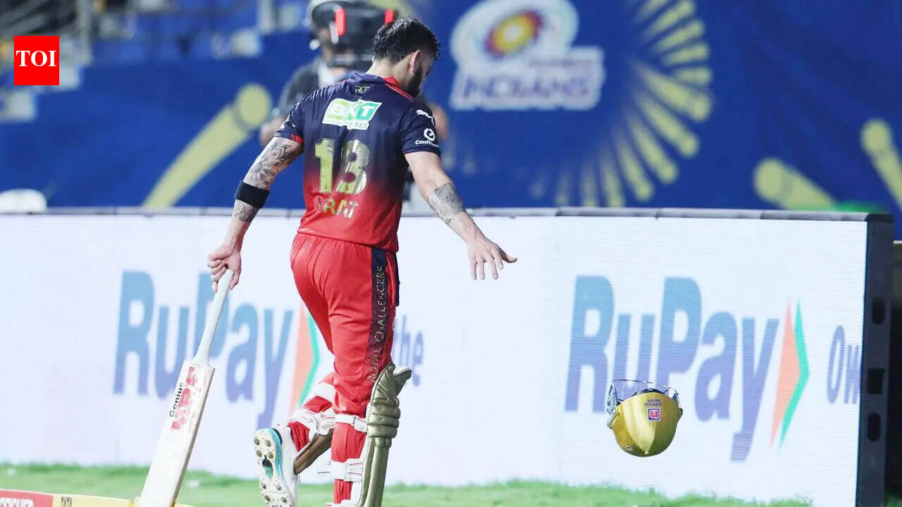 Virat Kohli loses cool, throws helmet and gloves after dismissal vs Mumbai Indians