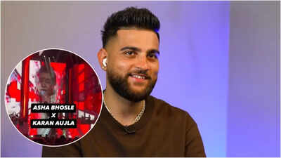 Karan Aujla honors Asha Bhosle at Mumbai 2.0 concert; screens throwback 'Tauba Tauba' video during the show