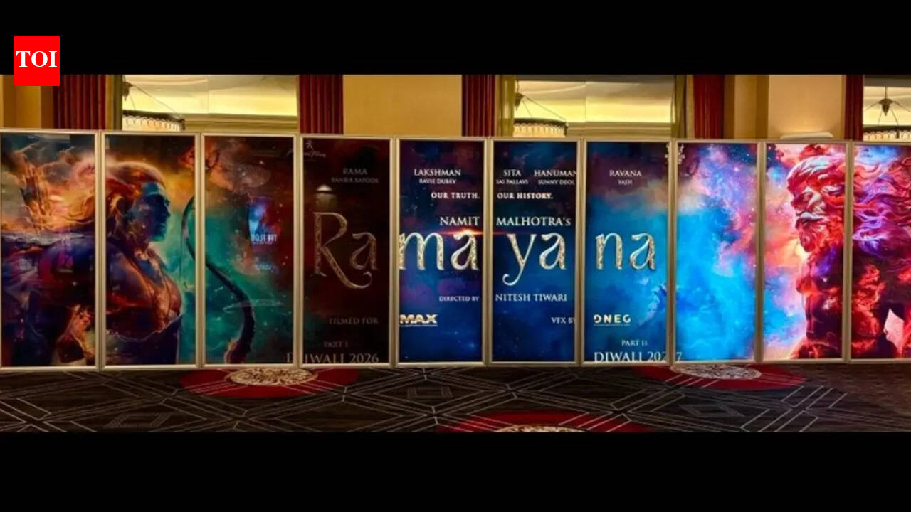 CinemaCon 2026: ‘Ramayana’ posters of Ranbir Kapoor's Rama and Yash's Ravana debut alongside ‘The Odyssey’, ‘Dune 3’, ‘Avengers: Doomsday’; film to have private showcase - PICS