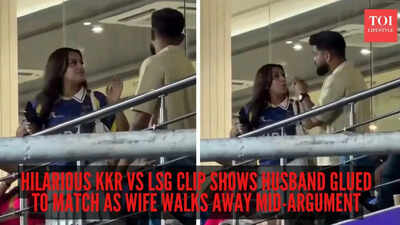 ‘Priorities clear’: Hilarious KKR vs LSG clip shows husband glued to match as wife walks away mid-argument