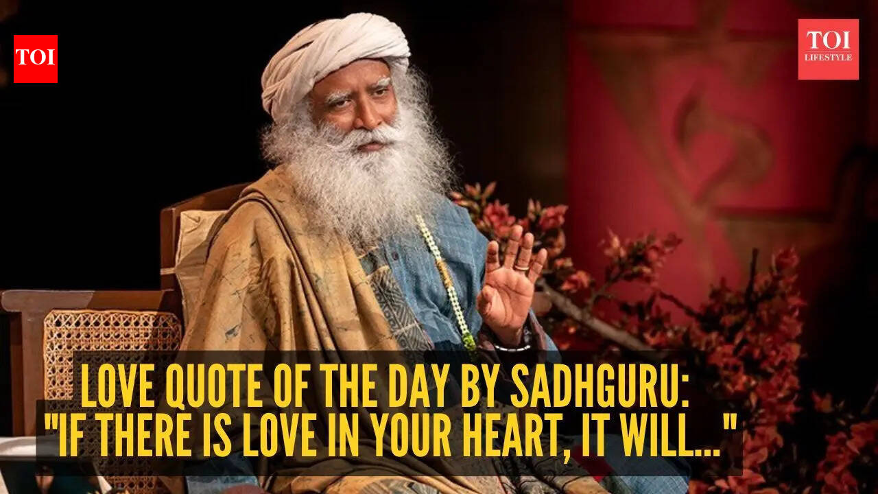 Love quote of the day by Sadhguru: "If there is love in your heart, it will..."