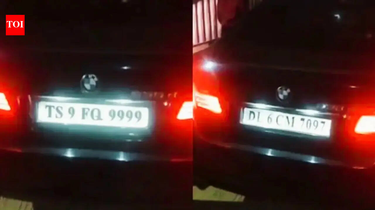 'DL and TS': Hyderabad doctor with 'James Bond-like switch' on BMW arrested