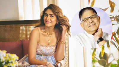 Allu Aravind asks Mrunal Thakur to marry a Telugu actor and 'settle down' as 'Dacoit' actress blushes: 'We want you here'