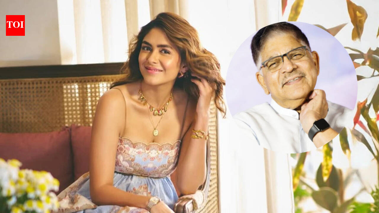Allu Aravind asks Mrunal Thakur to marry a Telugu actor and 'settle down' as 'Dacoit' actress blushes: 'We want you here'