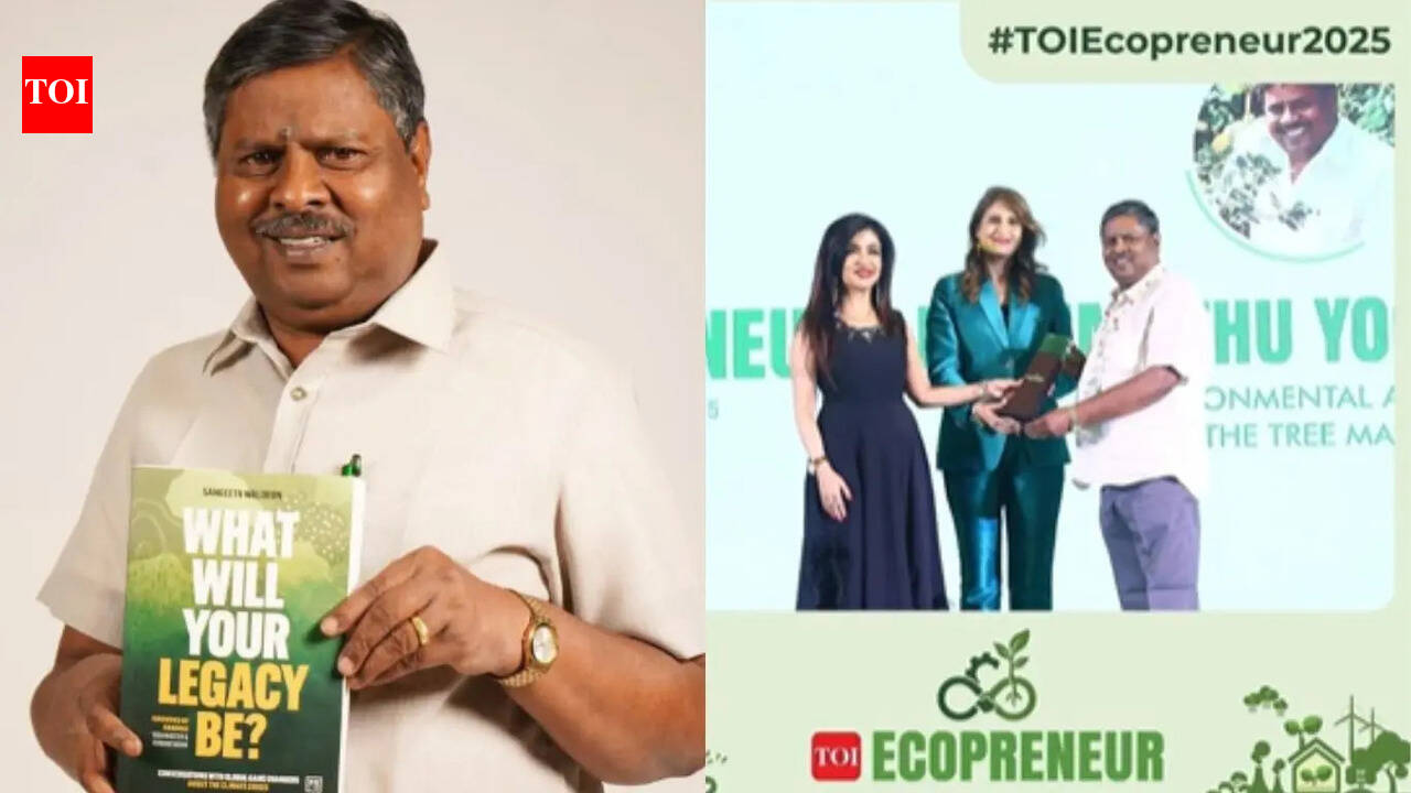 From a bus conductor to a TOI Ecopreneur Award recipient: How M Yoganathan’s small efforts created a big impact for the environment