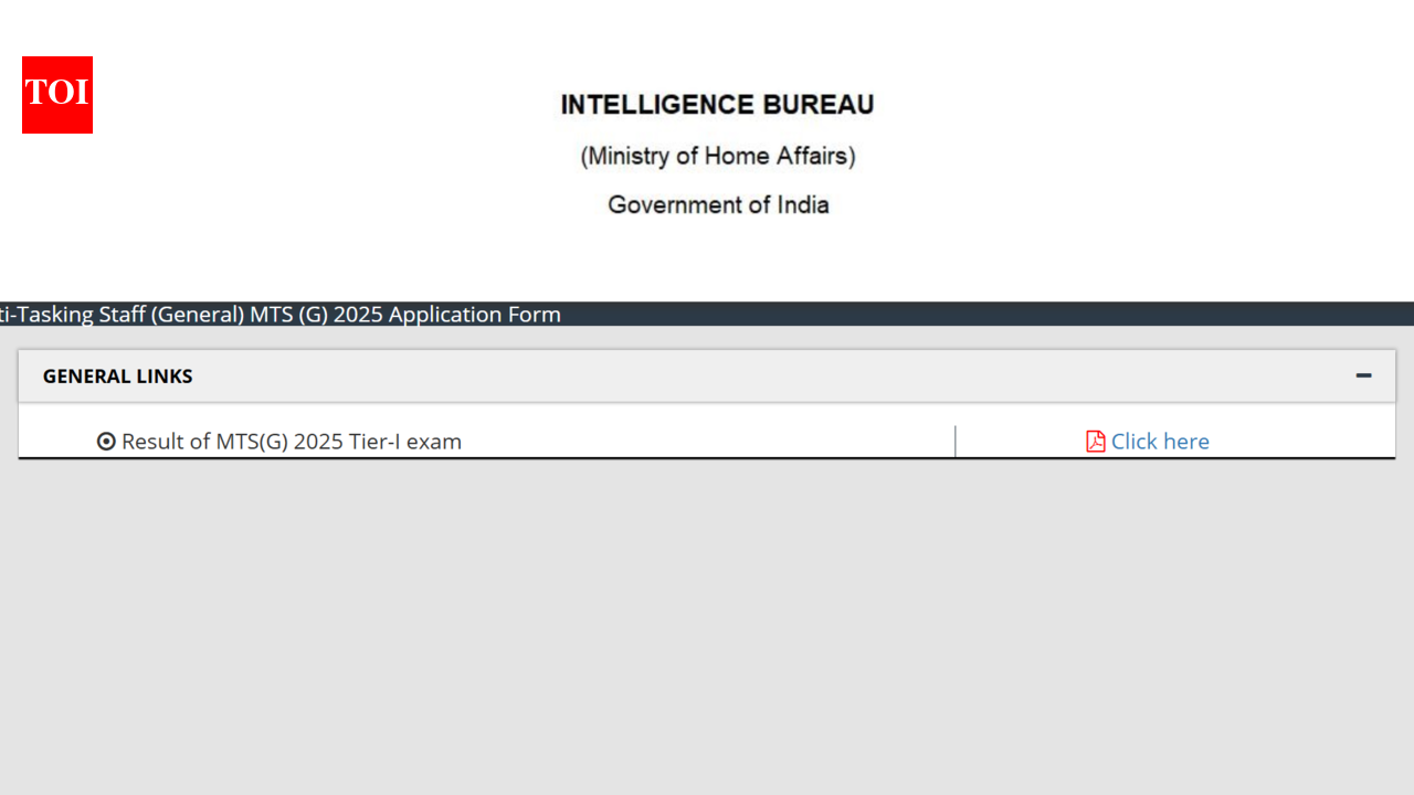 आईबी एमटीएस परिणाम 2026 mha.gov.in पर जारी: टियर 2 परीक्षा के लिए शॉर्टलिस्ट किए गए उम्मीदवारों की सूची डाउनलोड करने के लिए सीधा लिंक